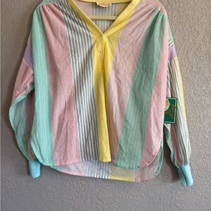 Colorful Striped Blouse
